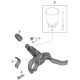 Levier de frein à disque hydraulique SHIMANO Deore M6000 I-Spec II gauche 2 doigts