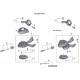 Manette de changement de vitesses SHIMANO DEORE M6100 12v Sans Indicateur I-Sepc EV